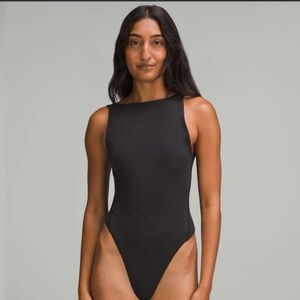 Lululemon Wundermost Ultra-Soft Nulu Super-High-Cut Bodysuit